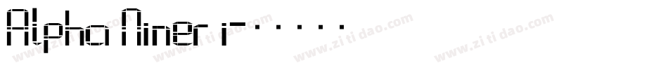 Alpha Niner i字体转换